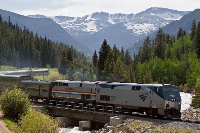 California Zephyr, Train #6, East of the Moffat Tunnel (click for larger)